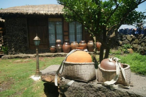 Traditional Hanok thatched house
